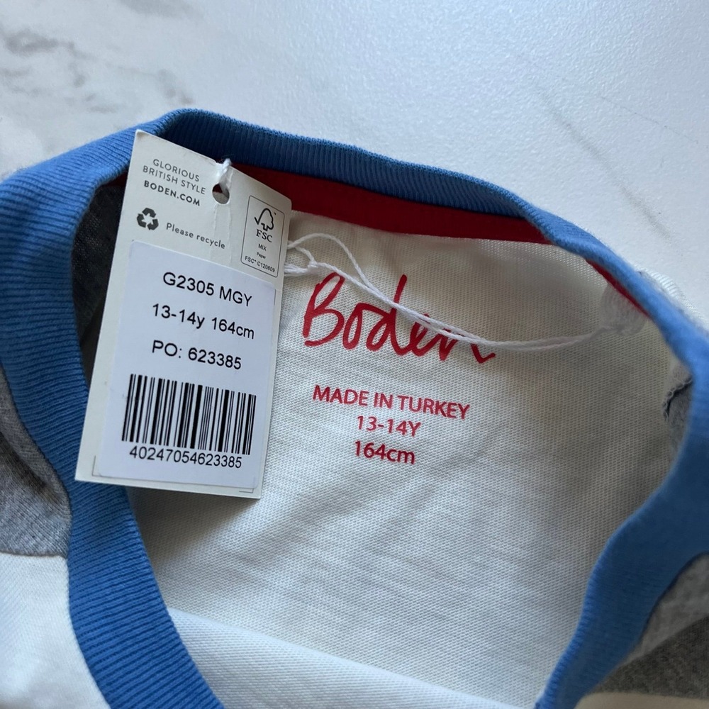 NWT Boden Queen Bee long sleeve t-Shirt kids 13-14 Youth - Picture 3 of 5